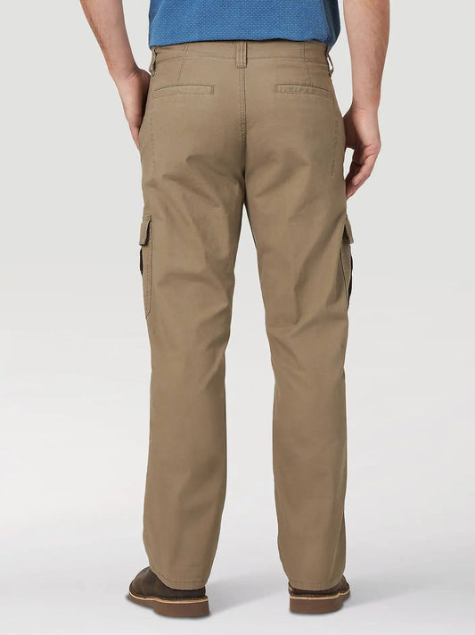 Wrangler® Men's Five Star Premium Relaxed Fit Flex Cargo Pant in Barley
