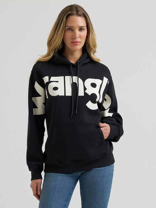 Women’s Wrangler Wide Open Spaces Logo Hoodie in Monotone