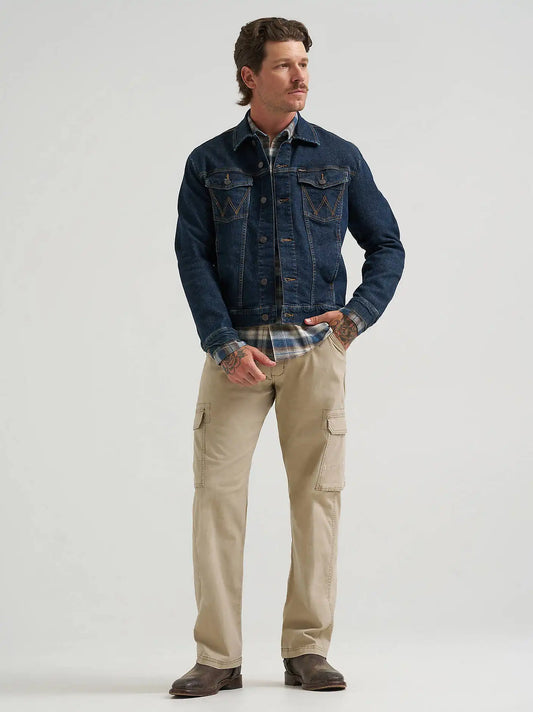 Men's Wrangler® Classic Denim Trucker Jacket in Dark Wash