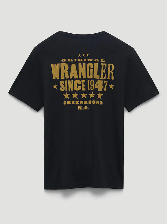 Original Since 1947 Back Graphic T-Shirt in Washed Black