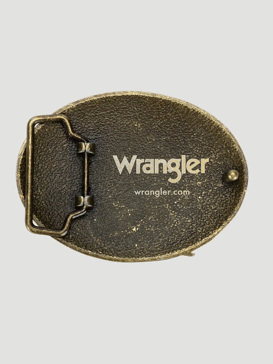 Mens American Flag With Eagle Belt Buckle:Antique Brass:One Size