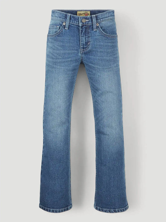 Boy's Wrangler® 20X® Vintage Bootcut Slim Fit Jean (4-7) in Caprock Canyon