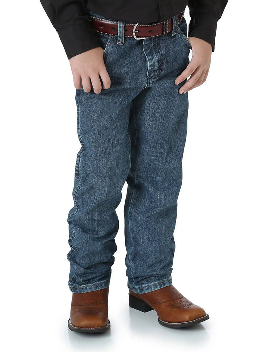 Toddler Boy's Wrangler® Cowboy Cut® Original Fit Jean in Subtle Worn