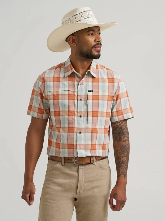 Wrangler All Terrain Gear Men's Hike Shirt in Pear Sorbet