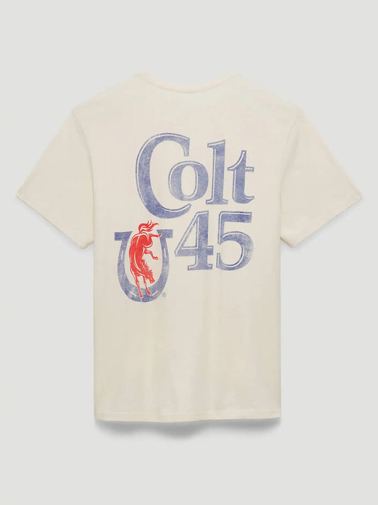 Colt 45 Horseshoe Back Graphic T-Shirt in Marshmallow