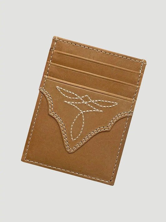 Boot Stitch Magnetic Money Clip:Tan:One Size