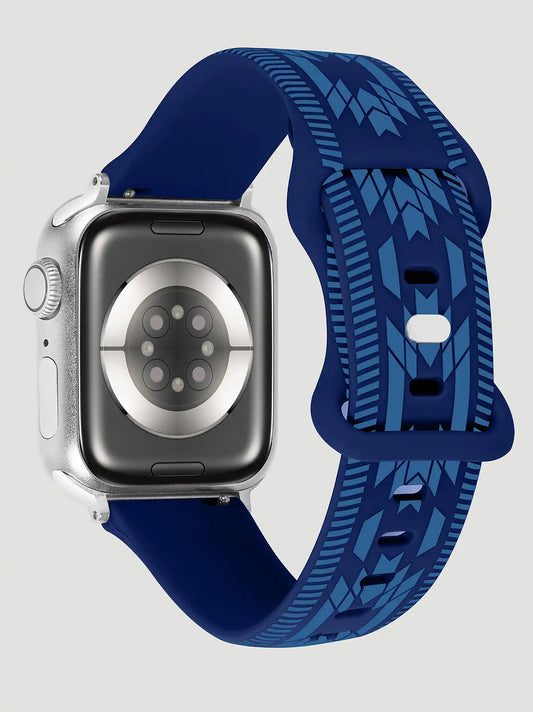Silicone Southwestern Universal Watchband:Blue:One Size: