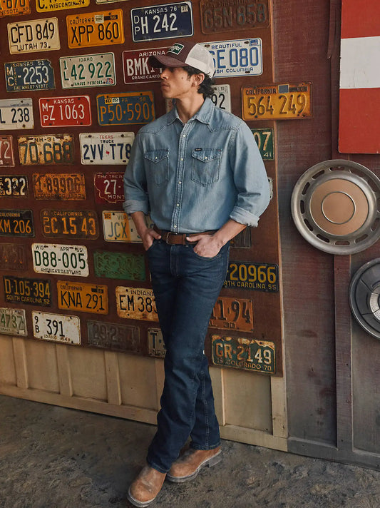 Men's Regular Fit Flex Jean in Blackened Indigo