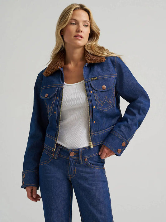Super Wrangler Women's Sherpa Jacket in Super Raw