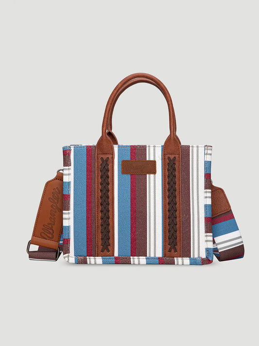Brushpopper Stripe Mini Tote:Brown:One Size