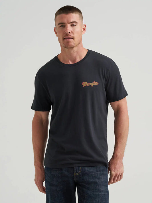 Sunset Bronco Graphic T-Shirt in Jet Black