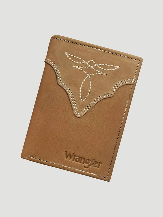 Boot Stitch Trim Checkbook:Tan:One Size