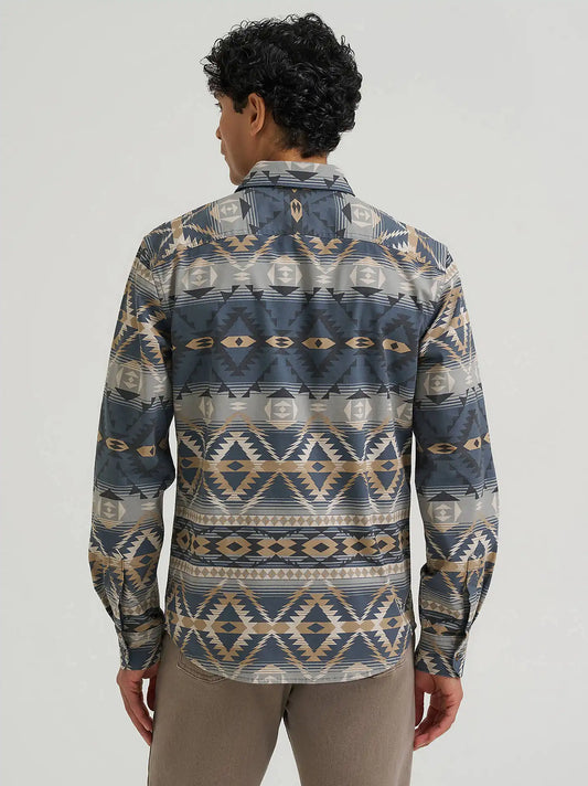 Men's Wrangler Five Star Novelty Shirt in Turbulance