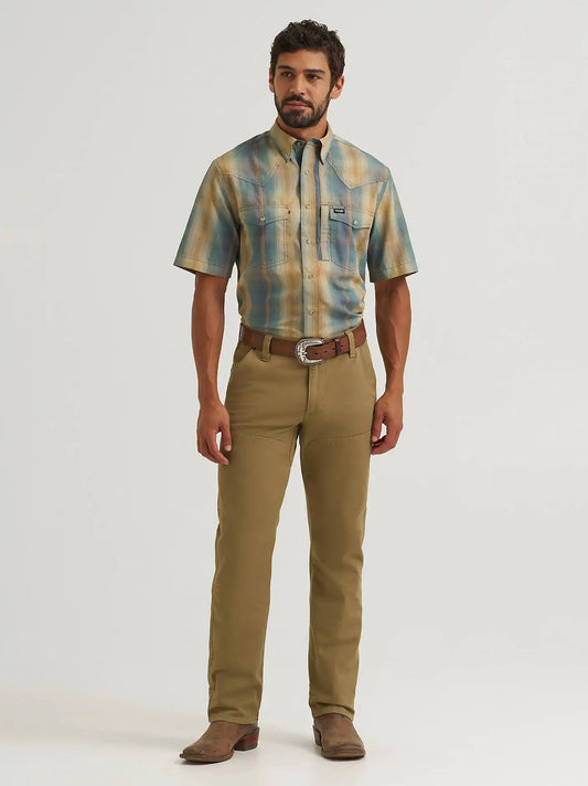 Wrangler All Terrain Gear Men's Open Range Pant in Nomad Brown