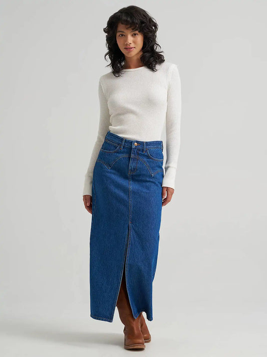 Women’s Western Seam Midi Skirt in Alison