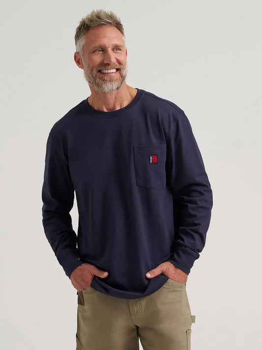Wrangler RIGGS Workwear® Relaxed Crew T-Shirt in Navy