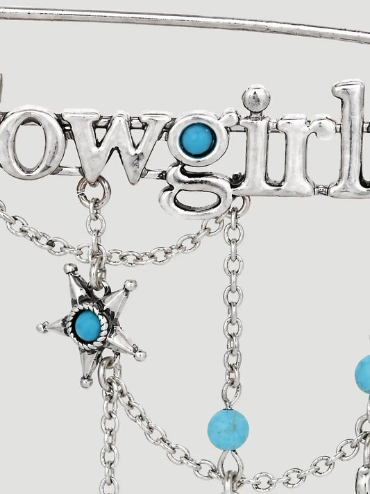 Cowgirls Charm Pin:Silver:One Size