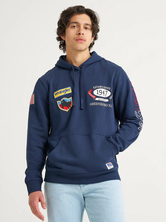 Wrangler® Americana Hoodie in Colonial Navy
