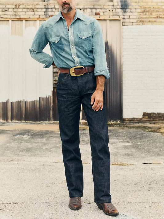 Wrangler x Imogene + Willie 10MW White Oak Selvedge Men's Jean in Indigo Rigid