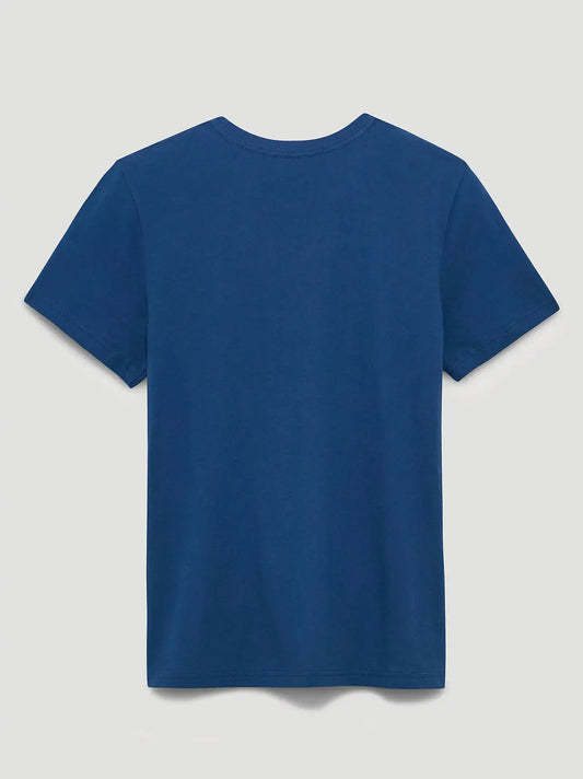 John Denver Trails Reg Fit Graphic Tee in Dark Blue