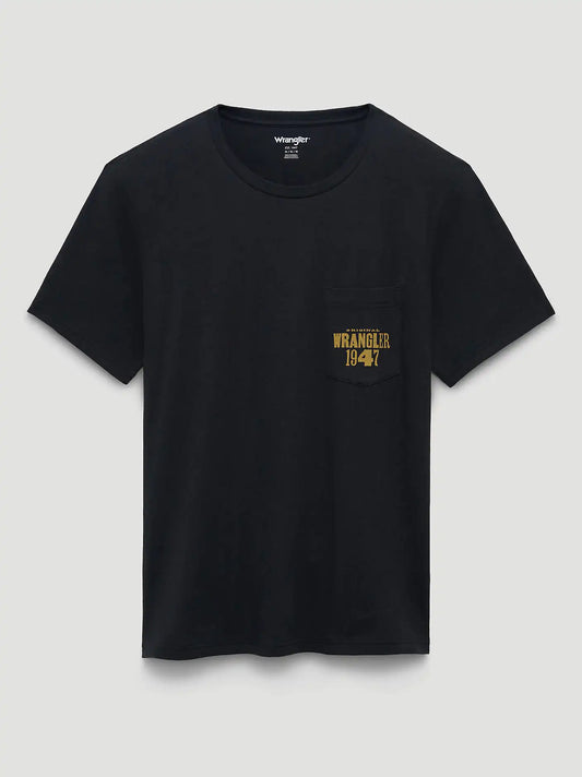 Original Since 1947 Back Graphic T-Shirt in Washed Black