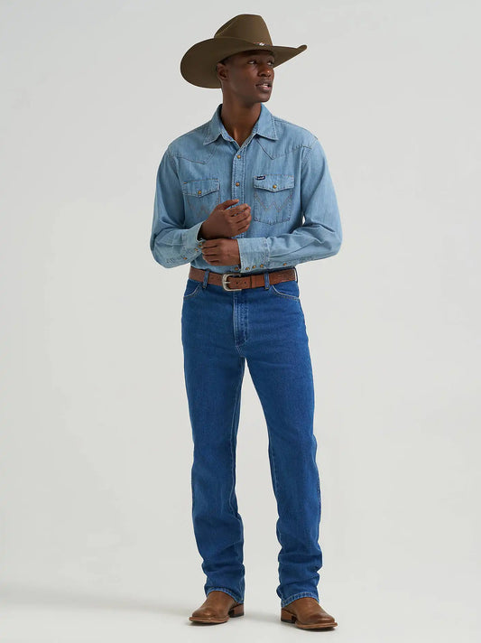 Wrangler® Toughlite™ Cowboy Cut® Slim Fit Jean in Stonewash