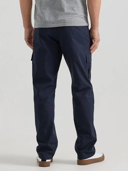 Wrangler® Men's Five Star Premium Relaxed Fit Flex Cargo Pant in Navy