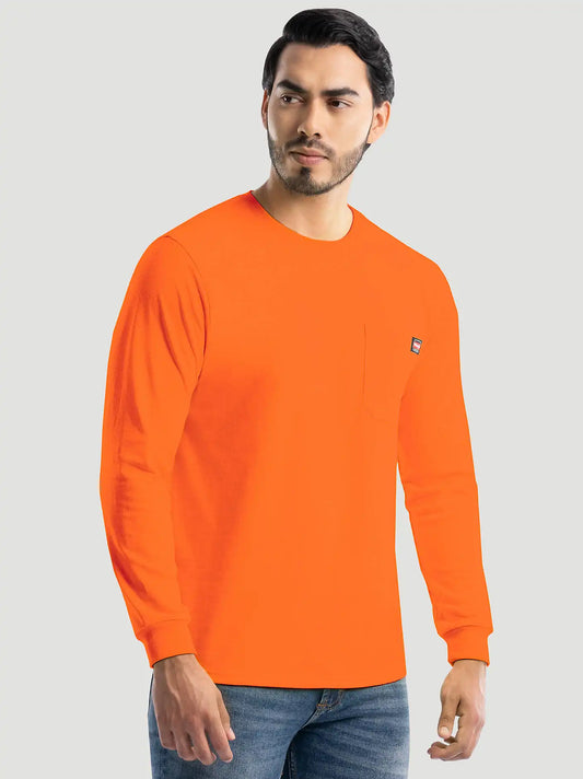 Men's Heavyweight Workwear T-Shirt in Orange
