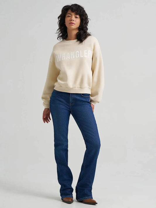 Women's High Rise Bootcut Jean in Echo