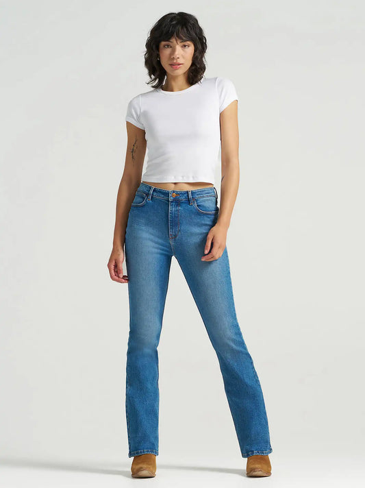 Women's Wrangler® High Rise Bold Boot Jean in Carolina