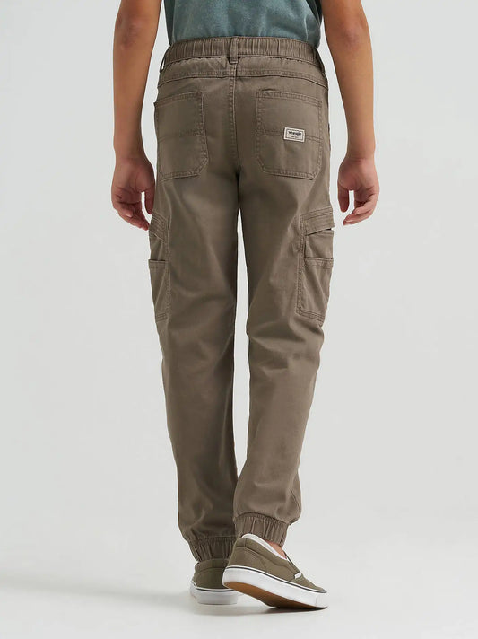 Boy's Jogger Cargo Pant in Chocolate Chip
