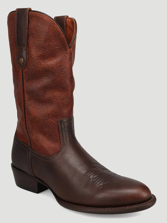 Men's Keenan Round-Toe Western Boot in Brandy