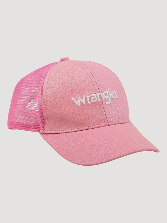 Wrangler Toddler Girls Baseball Cap:Pink Glitter:One Size