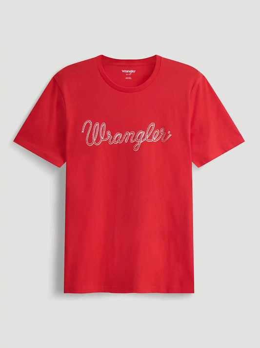 Men's Wrangler® Rope Logo T-Shirt in Cayenne