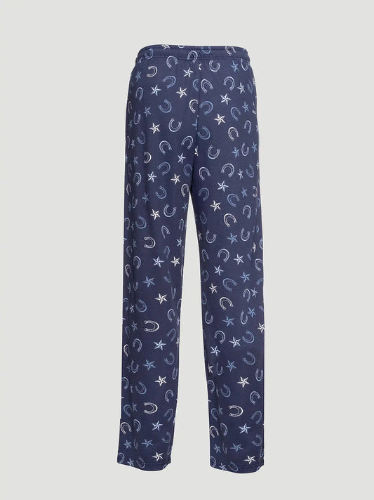 Men's Printed Pajama Pants in Navy