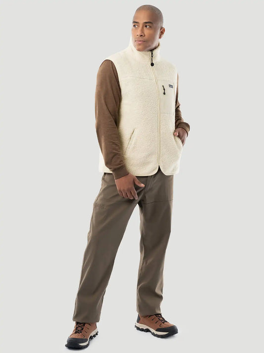 Men's Wrangler ATG™ Sherpa Utility Hiking Vest in Bone White