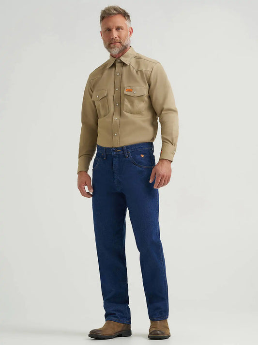 Wrangler® FR Flame Resistant Relaxed Fit Jean in Prewash