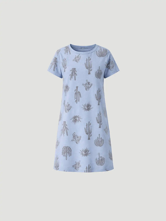 Women's Sleep Dress in Blue