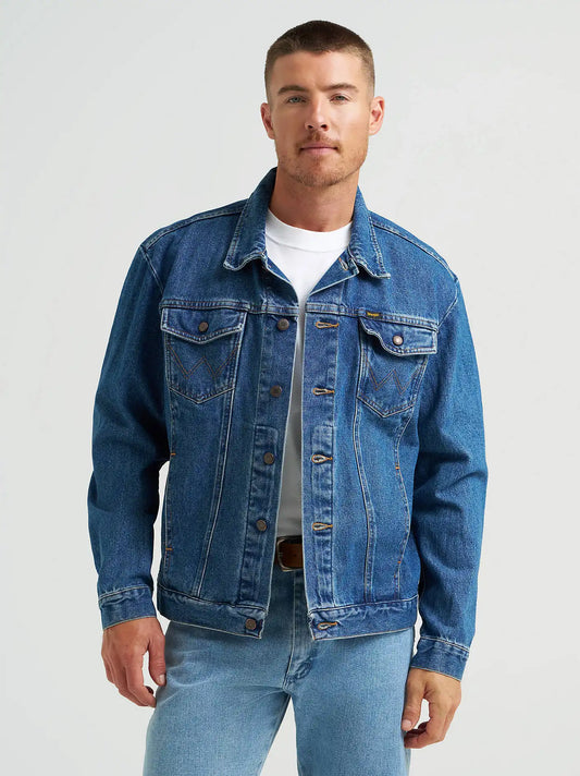 Wrangler® Cowboy Cut® Unlined Denim Jacket in Stonewash