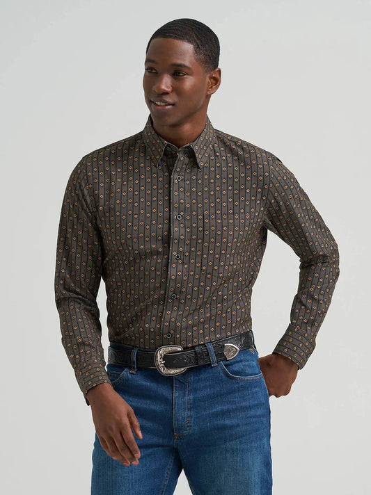 Men's Cody Johnson Performance Button Down Shirt in Hickory