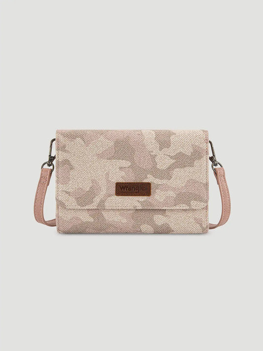 Camo Print Small Cross Body:Pink:One Size