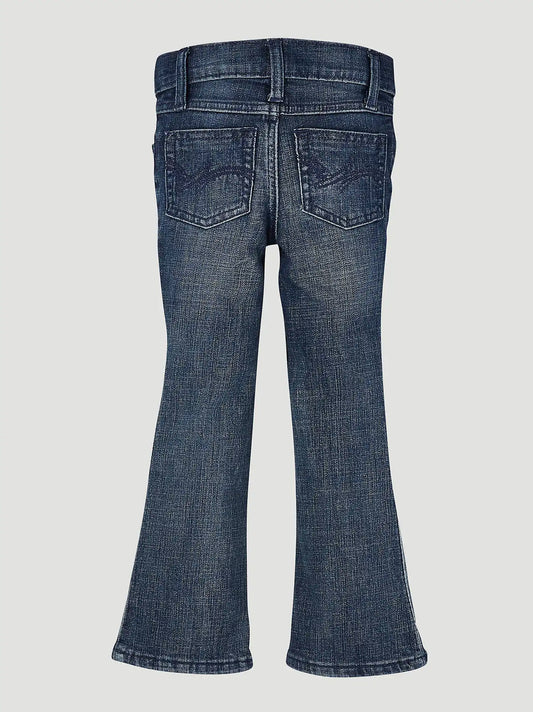 Girl's Wrangler® Premium Patch® Jean (4-14) in Mid Blue
