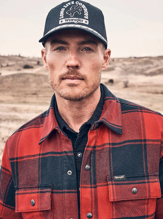 Long Live Cowboys Trucker Baseball Cap:Black:One Size