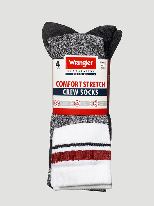 Mens Cabin Cushion Sock 4 Pack:Black:One Size