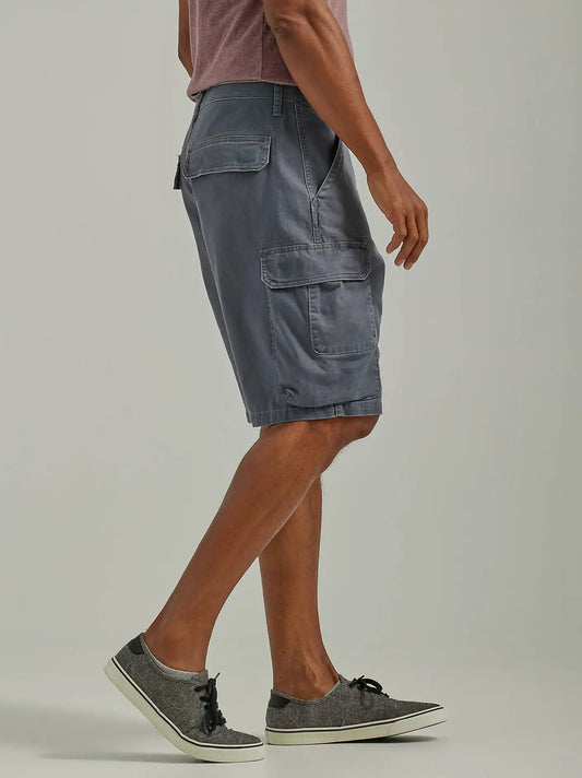 Wrangler® Men's Five Star Premium Stacked Cargo Short in Pewter