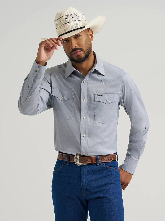 Wrangler All Terrain Gear Men's Drover Utility Shirt in Bering Sea