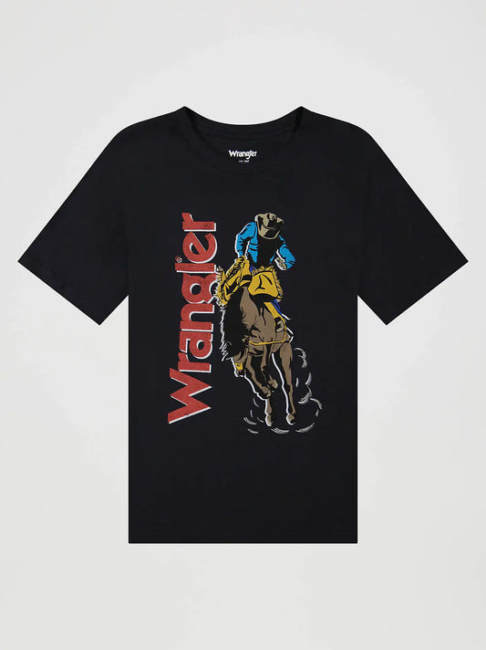 Boy's Wild Ride Graphic T-Shirt in Jet Black Heather