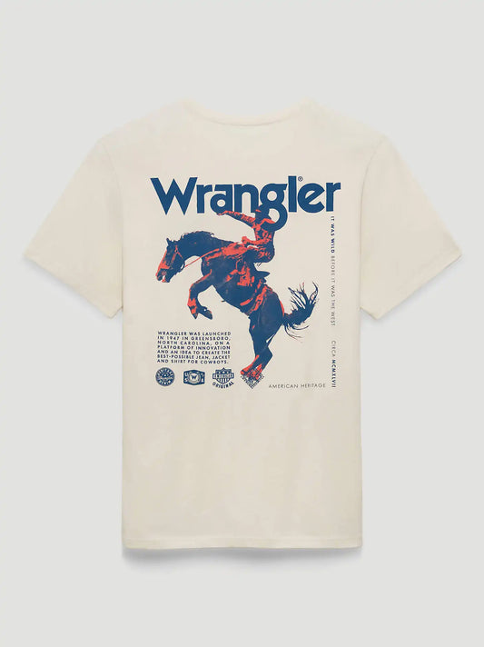 Rodeo Shield Back Relaxed Graphic T-Shirt in Marshmallow