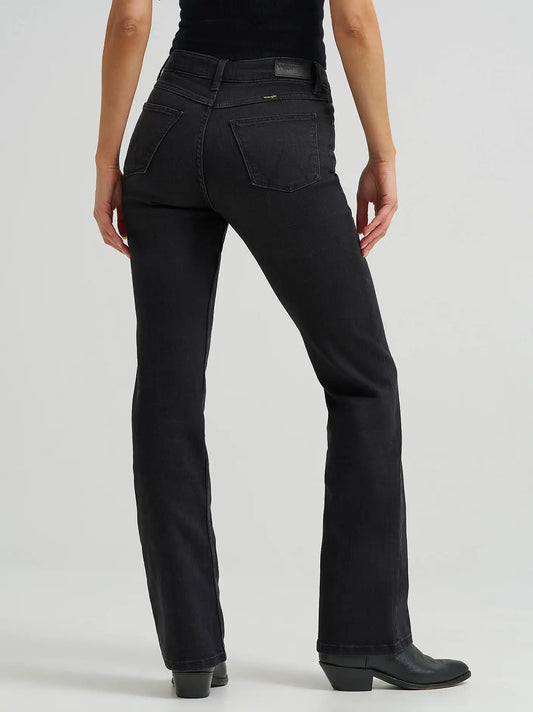 Women's Wrangler® High Rise Bold Boot Jean in Black