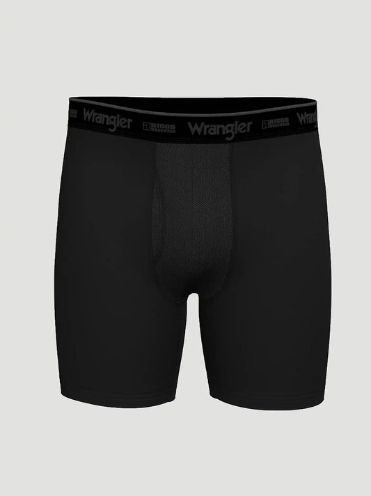 Men's RIGGS Cooling Boxer Brief (3-Pack) in Black/Charcoal/Red